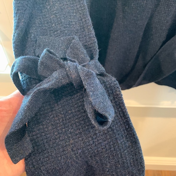 ISABEL MATERNITY Navy Blue Sleeve Tie Sweater - Picture 5 of 5
